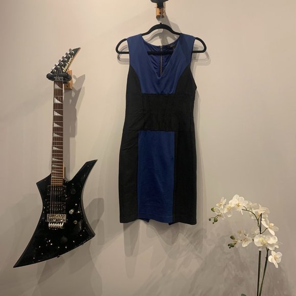 BCBG Max Azria Fitted Sheath Dress with 2 Way Back Zipper - Size 4 - Picture 6 of 11